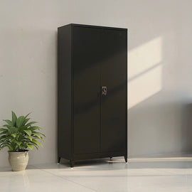 Two - Door Metal Cabinet Shelf Storage for Home Office Gym - RnR Galore