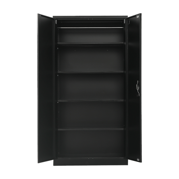 Two - Door Metal Cabinet Shelf Storage for Home Office Gym - RnR Galore