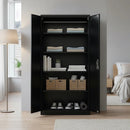 Two - Door Metal Cabinet Shelf Storage for Home Office Gym - RnR Galore