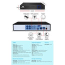 UL - tech CCTV Security System 4CH DVR 2 Cameras 1TB Hard Drive - RnR Galore