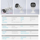 UL - tech Wireless CCTV Security System 8CH NVR 3MP 4 Square Cameras 1TB - RnR Galore