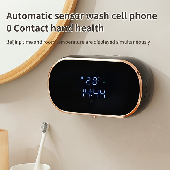 Upgraded Infrared Sensing, Extra - Large Battery for Extended Usage, Three - Level Foam Volume Adjustment, Ultra - Fine Foam Hand Soap Dispenser（black） - RnR Galore