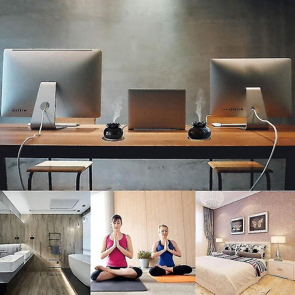 USB Ceramic Humidifier & Essential Oil Diffuser for Babies, Personal Air Vaporizer - RnR Galore