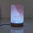 USB Colour Changing Salt Himalayan Lamp - Cylinder Shape Pink Rock LED Light - RnR Galore