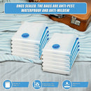 Vacuum Bags Clothes Sealed Clothing Bag Travel Compact Storage Space Saver x12 - RnR Galore
