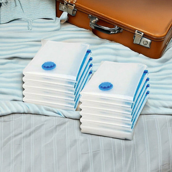 Vacuum Bags Clothes Sealed Clothing Bag Travel Compact Storage Space Saver x20 - RnR Galore