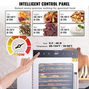 VEVOR 10 Trays Food Dehydrator Machine Stainless Steel 800W Jerky Fruit Drying - RnR Galore