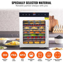 VEVOR 10 Trays Food Dehydrator Machine Stainless Steel 800W Jerky Fruit Drying - RnR Galore
