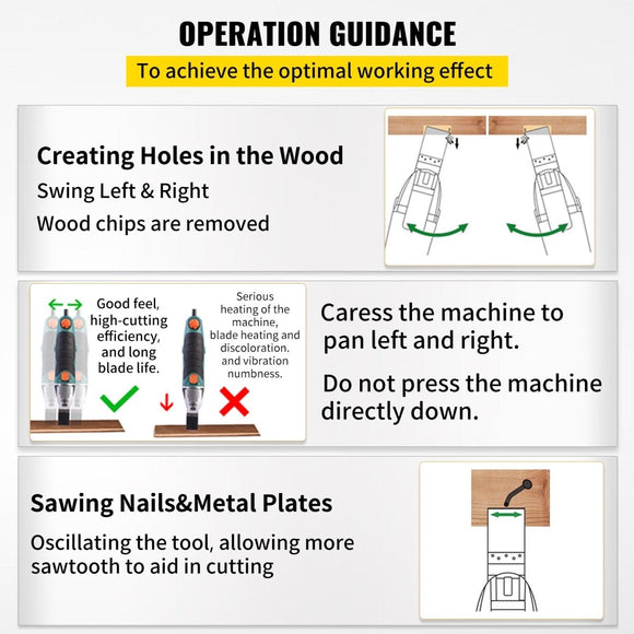 VEVOR 100PCS Oscillating Saw Blades, Quick Release Multitool Blades Kit, HCS Tool Blades for Wood Plastic, Compatible with Dewalt Dremel Fein Worx Bosch Makita Milwaukee - RnR Galore