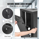 VEVOR 12U Wall Mount Network Server Cabinet, 15.5'' Deep, Server Rack Cabinet Enclosure, 200 lbs Max. Ground - mounted Load Capacity, with Locking Door Side Panels, for IT Equipment, A/V Devices - RnR Galore