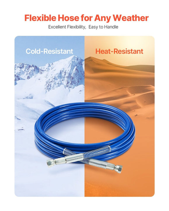 VEVOR 25ft Airless Paint Sprayer Hose 1/4 in Universal Airless Paint Spray Hose - RnR Galore