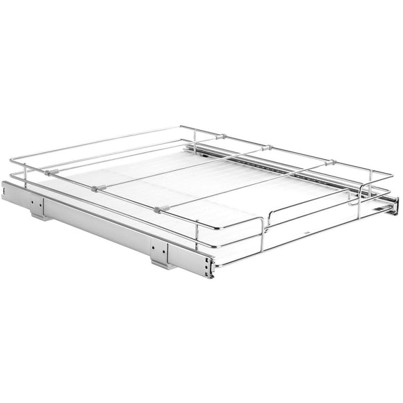 VEVOR 34x53 cm Pull Out Cabinet Organizer, Heavy Duty Slide Out Pantry Shelves, Chrome - Plated Steel Roll Out Drawers, Sliding Drawer Storage for Home, Inside Kitchen Cabinet, Bathroom, Under Sink - RnR Galore