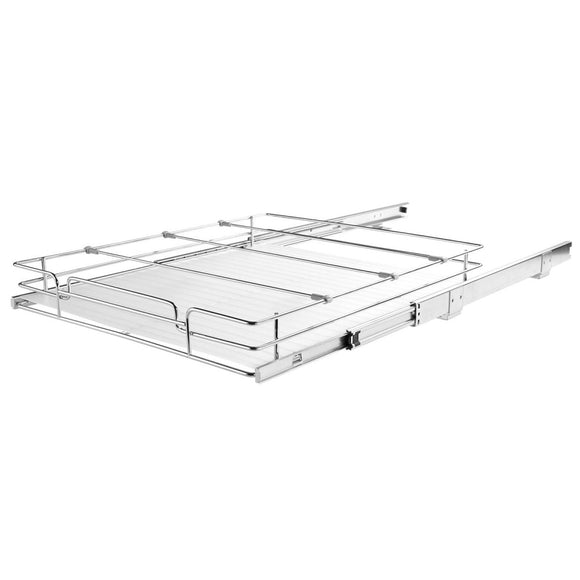 VEVOR 34x53 cm Pull Out Cabinet Organizer, Heavy Duty Slide Out Pantry Shelves, Chrome - Plated Steel Roll Out Drawers, Sliding Drawer Storage for Home, Inside Kitchen Cabinet, Bathroom, Under Sink - RnR Galore