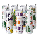 VEVOR 8 Pack Straight Sublimation Tumblers, 30 oz Blank Tumbler Bulk, Stainless Steel Double Wall Tumbler Cups with Straw, Lid, Brush, Base, Shrink Wrap, Gift Box, for Heat Press and Heat Transfer - RnR Galore