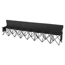 VEVOR 8 Seat Portable Folding Sport Bench Outdoor Camping Chair with Carry Bag - RnR Galore