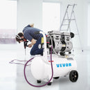 VEVOR Air Compressor 6.6 Gallon, Portable Air Compressor 1 HP, Oil Free Air Compressor Steel Tank 750W, Pancake Air Compressor 115 PSI, Ultra Quiet Compressor for Home Repair, Tire Inflation - RnR Galore