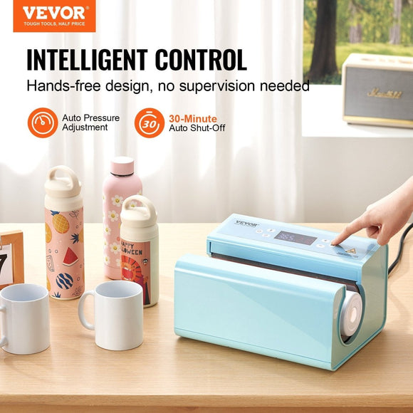 VEVOR Auto Tumbler Heat Press Machine 325 - 887 ml Sublimation Mug Heat Press Blue - RnR Galore