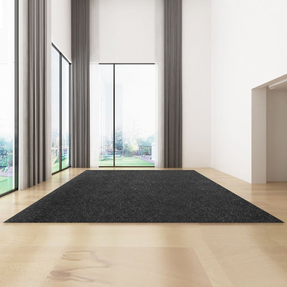 VEVOR Bass Boat Carpet Cutpile Marine Carpet 6 x 13 ft Charcoal Black In/Outdoor - RnR Galore