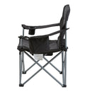 Portable Folding Chair with Cooler Bag for Camping, Beach, Lawn - Black - RnR Galore
