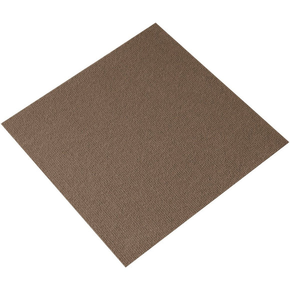 VEVOR Carpet Tiles Peel and Stick, Squares Self Adhesive Carpet Floor Tile, Soft Padded Carpet Tiles, Easy Install DIY for Bedroom Living Room Indoor Outdoor (10 Tiles, Dark Brown) - RnR Galore