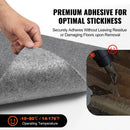 VEVOR Carpet Tiles Peel and Stick, Squares Self Adhesive Carpet Floor Tile, Soft Padded Carpet Tiles, Easy Install DIY for Bedroom Living Room Indoor Outdoor (9Tiles, Light Gray) - RnR Galore