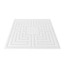 VEVOR Ceiling Tiles 12 - Pack 24 x 24 in PVC Easy Installation White Echo Pattern - RnR Galore
