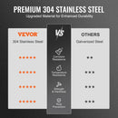 VEVOR Chimney Cap 6 - inch 304 Stainless Steel Round Roof Rain Cap Cover Silver - RnR Galore