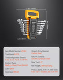 VEVOR Combination Wrench Set 8 - Piece Metric 8 mm to 19 mm with Organizer Rack - RnR Galore
