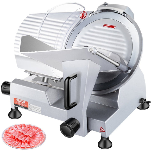 VEVOR 10 inch Electric Meat Slicer with Adjustable Thickness for Commercial and Home Use - RnR Galore