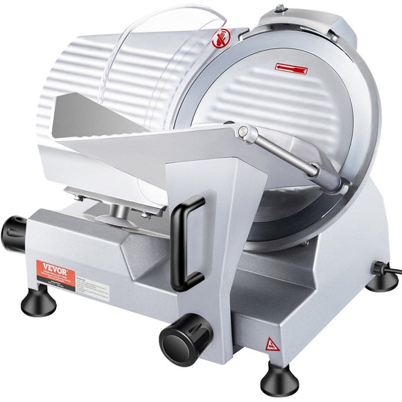 VEVOR 10 inch Electric Meat Slicer with Adjustable Thickness for Commercial and Home Use - RnR Galore
