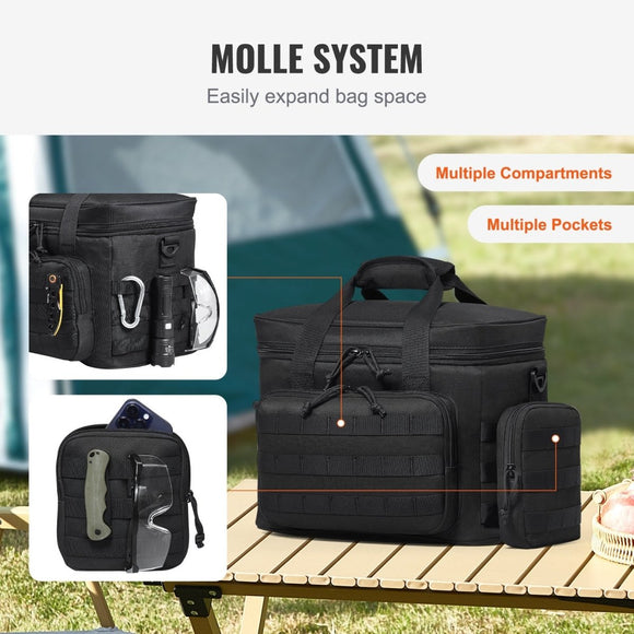 VEVOR Cooler Bag 20L Insulated Lunch Bag Molle Design & Removable Storage Bags - RnR Galore