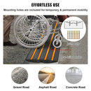 VEVOR Curb Ramp, 2 Pack, 6.5 cm Rise, Rubber Driveway Ramps, Heavy Duty 15 tons Weight Capacity Threshold Ramp, Curbside Bridge Ramps for Loading Dock Garage Sidewalk, Expandable Full Ramp Set - RnR Galore