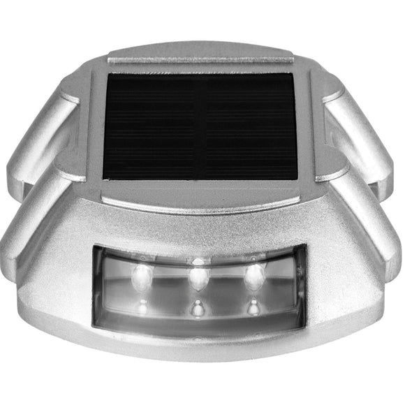 VEVOR Driveway Lights 12 - Pack Solar Driveway Lights Bright White with Screws Solar Deck Lights Outdoor Waterproof Wireless Dock Lights 6 LEDs for Path Warning Garden Walkway Sidewalk Steps - RnR Galore