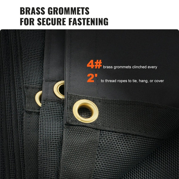 VEVOR Dump Truck Mesh Tarp - Heavy Duty PVC Coated Cover with Brass Grommets - RnR Galore