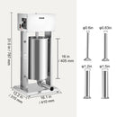 VEVOR Electric Sausage Stuffer 15L Variable Speed Sausage Maker Stainless Steel - RnR Galore