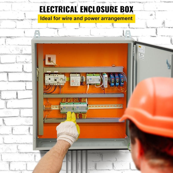 VEVOR Electrical Steel Enclosure Box NEMA 4 Outdoor Enclosure 24 x 24 x 12'' UL - RnR Galore
