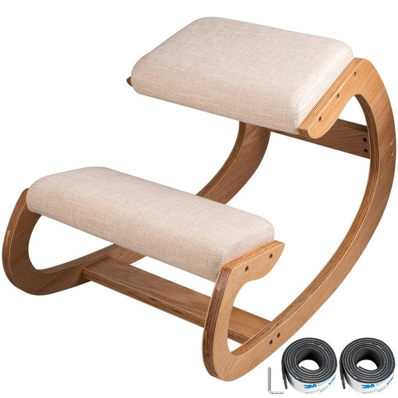 VEVOR Ergonomic Kneeling Chair Heavy Duty Better Posture Kneeling Stool Office Chair Home for Body Shaping Relieveing Stress Meditation Desk Computer Kneeling Stool Chair - RnR Galore