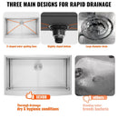VEVOR 304 Stainless Steel Single Bowl Sink with Accessories, 36 inch - RnR Galore
