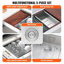 VEVOR 304 Stainless Steel Single Bowl Sink with Accessories, 36 inch - RnR Galore