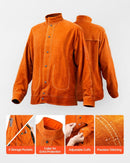 VEVOR Flame - Resistant Welding Jacket Heavy Duty Leather Welding Jacket XL Size - RnR Galore