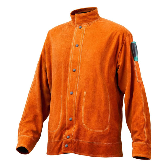 VEVOR Flame - Resistant Welding Jacket Heavy Duty Leather Welding Jacket XL Size - RnR Galore