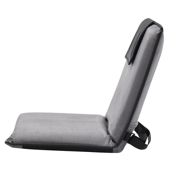 VEVOR Floor Chair, 6 - Position Adjustable Meditation Chair with Back Support, Folding Sofa Chair for Reading TV Watching and Gaming, Portable Floor Seat Lounge Sofa Chair for Kids Teens Adults, Gray - RnR Galore