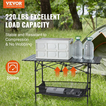 Portable Folding Camping Table with Storage Bag, Beach Picnic Travel, 24x16 inch - RnR Galore