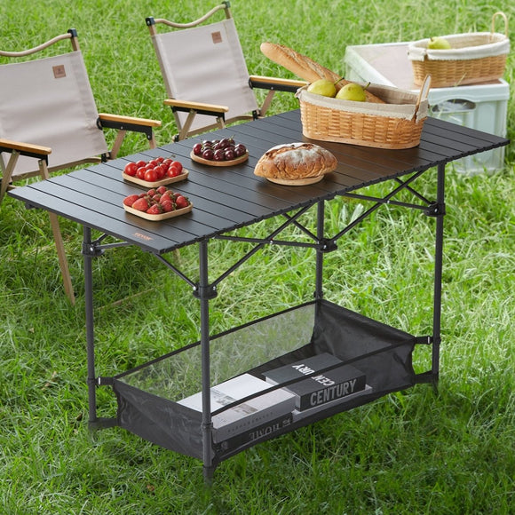 Portable Folding Camping Table with Storage Bag, Beach Picnic Travel, 24x16 inch - RnR Galore
