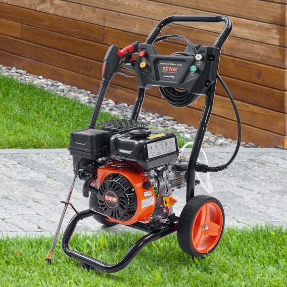 VEVOR Gas Pressure Washer Gas Powered Washer 3400 PSI 2.6 GPM 210cc 5 Nozzles - RnR Galore
