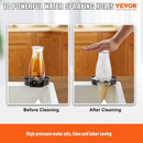 VEVOR Glass Rinser, 10 Powerful Spraying Jets Rotating Cup Rinser for Sink, 304 Stainless Steel Faucet Cup Washer & Silicone Nonslip Pad for Baby Bottle, Glass Cup, Wine Glass (Matte Black Base) - RnR Galore