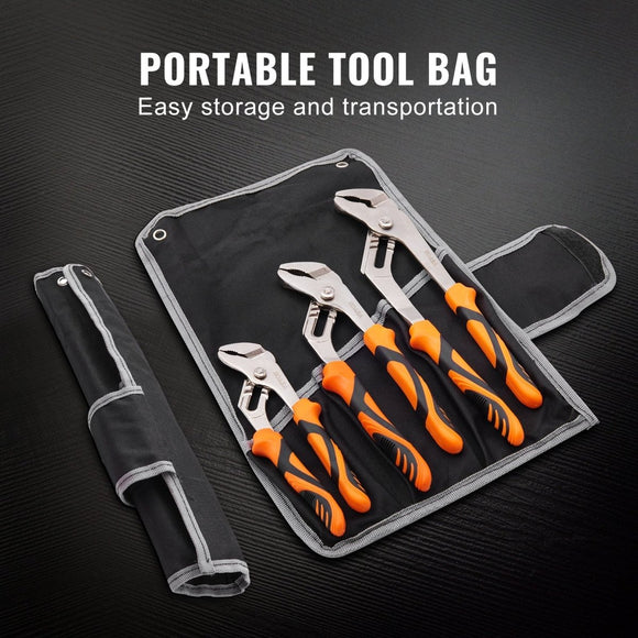 VEVOR Groove Joint Pliers Set Water Pump Pliers 3 - Piece 12 - RnR Galore