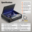 VEVOR Gun Safe for Pistols Biometric Gun Safe with 3 Access Ways for 2 Pistols - RnR Galore