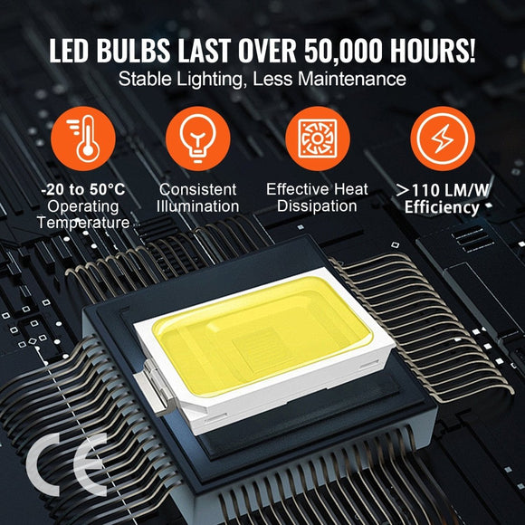 VEVOR Hexagon Garage Lights 86400LM 5 Grid Honeycomb LED Shop Ceiling Light - RnR Galore