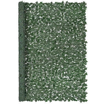 VEVOR Ivy Privacy Fence, 2440 x 1830 mm Artificial Green Wall Screen, Greenery Ivy Fence with Strengthened Joint, Faux Hedges Vine Leaf Decoration for Outdoor Garden, Yard, Balcony, Patio Decor - RnR Galore